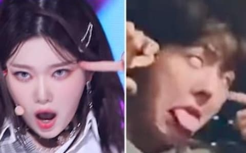 男愛豆模仿Billlie成員TSUKI的面部表情！為過於誇張的模仿而致歉！