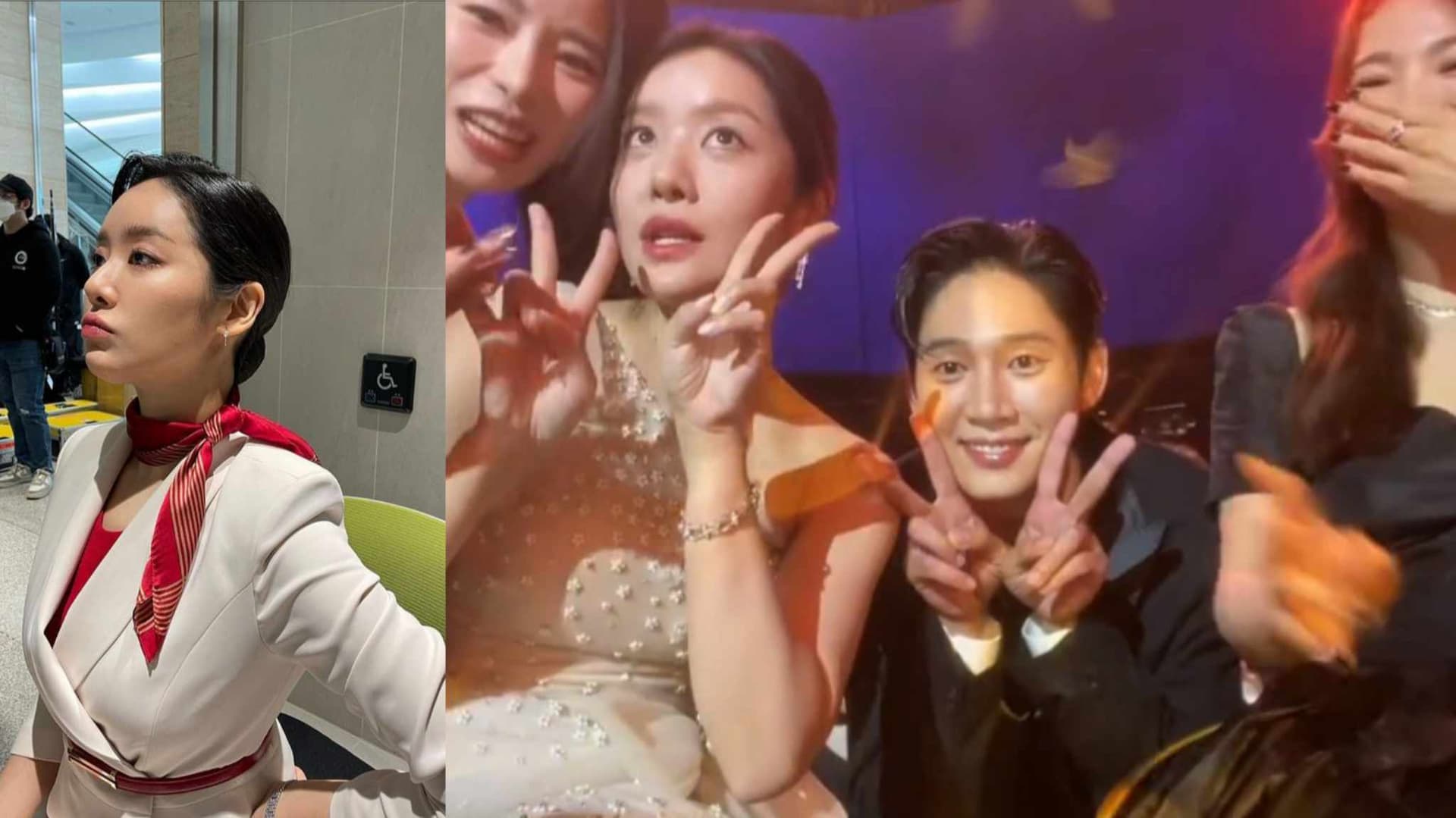 The Glory casts reunited at the Blue Dragon Series Award 2023! Cha Jooyoung posts their group picture.