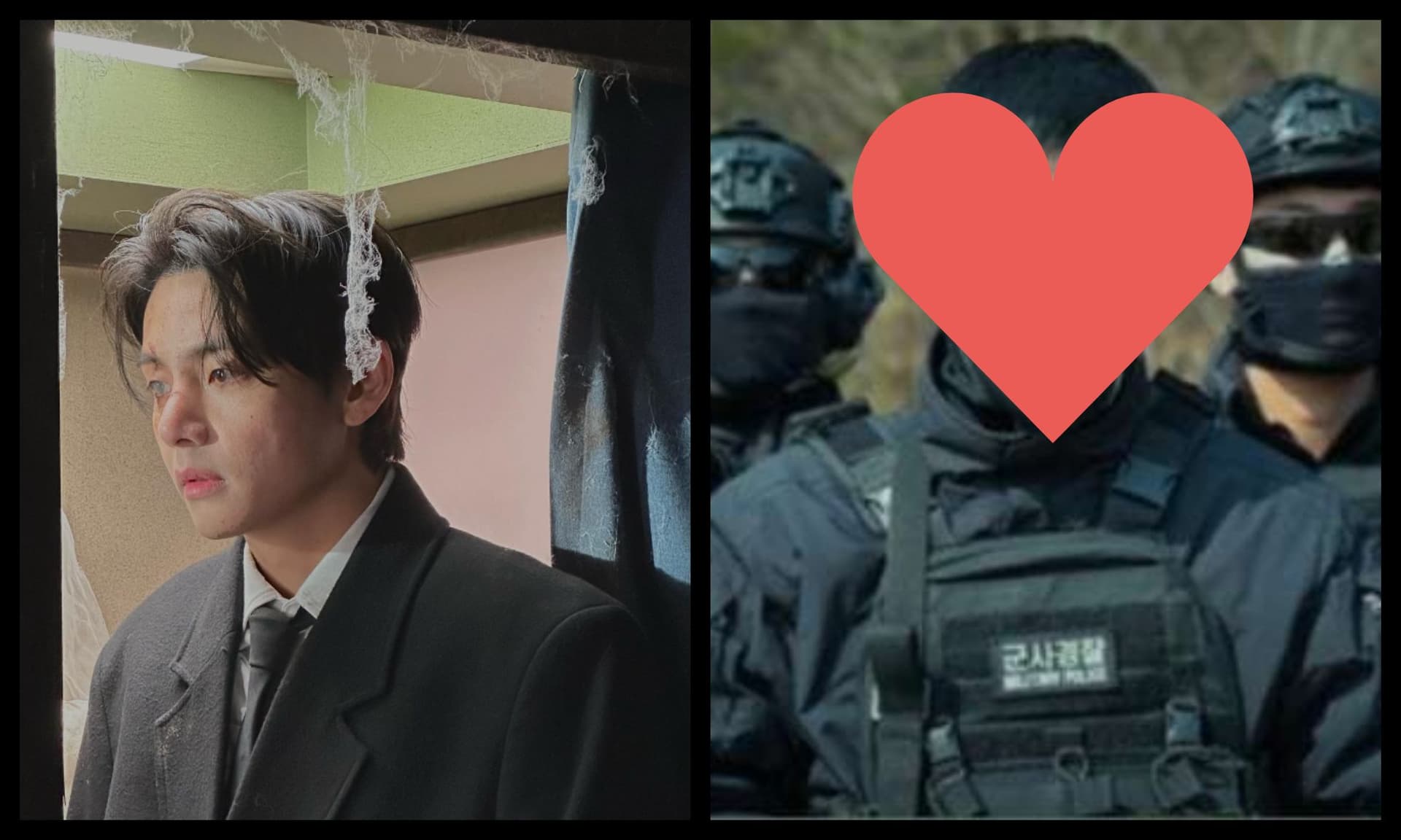 在軍中拍《太陽的後裔2》？BTS V 全副軍裝照流出！網瘋狂：男主角可以換了！