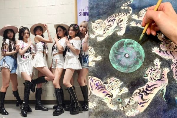 IVE水墨插畫抄中國？插畫家遭中網友出征！引韓網反擊！
