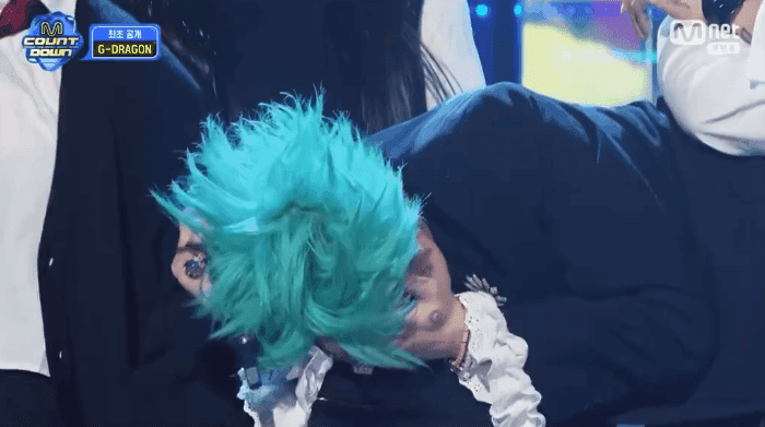 韓娛熱議-<M Countdown>上拼命躲避結尾妖精的GD