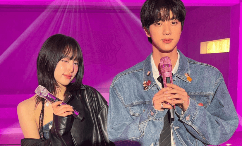 韓娛熱議-Dingo Music中BTS Jin & 崔叡娜合照