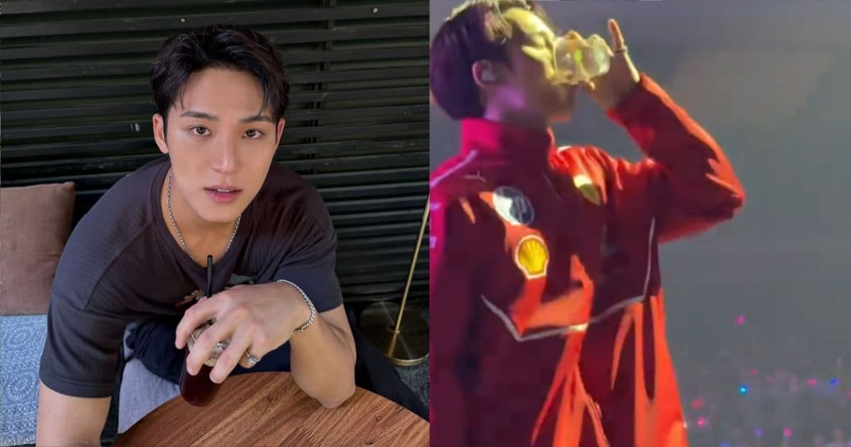 SEVENTEEN珉奎美演唱會「喝粉絲遞的酒」！網嚇翻：太危險了