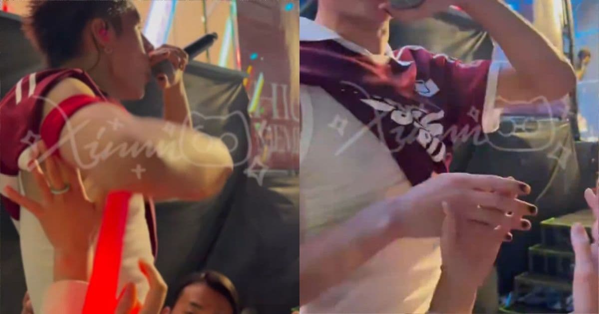 HYBE男團校慶演出遭女觀眾亂摸！急抽手反應被拍 粉怒轟：別把騷擾浪漫化