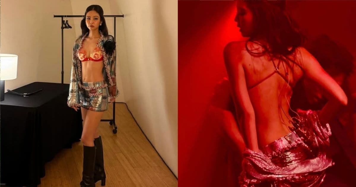 Jennie辣穿紅Bra登台！當場脫外套秀零贅肉美背 未公開新歌歌詞尺度炸鍋