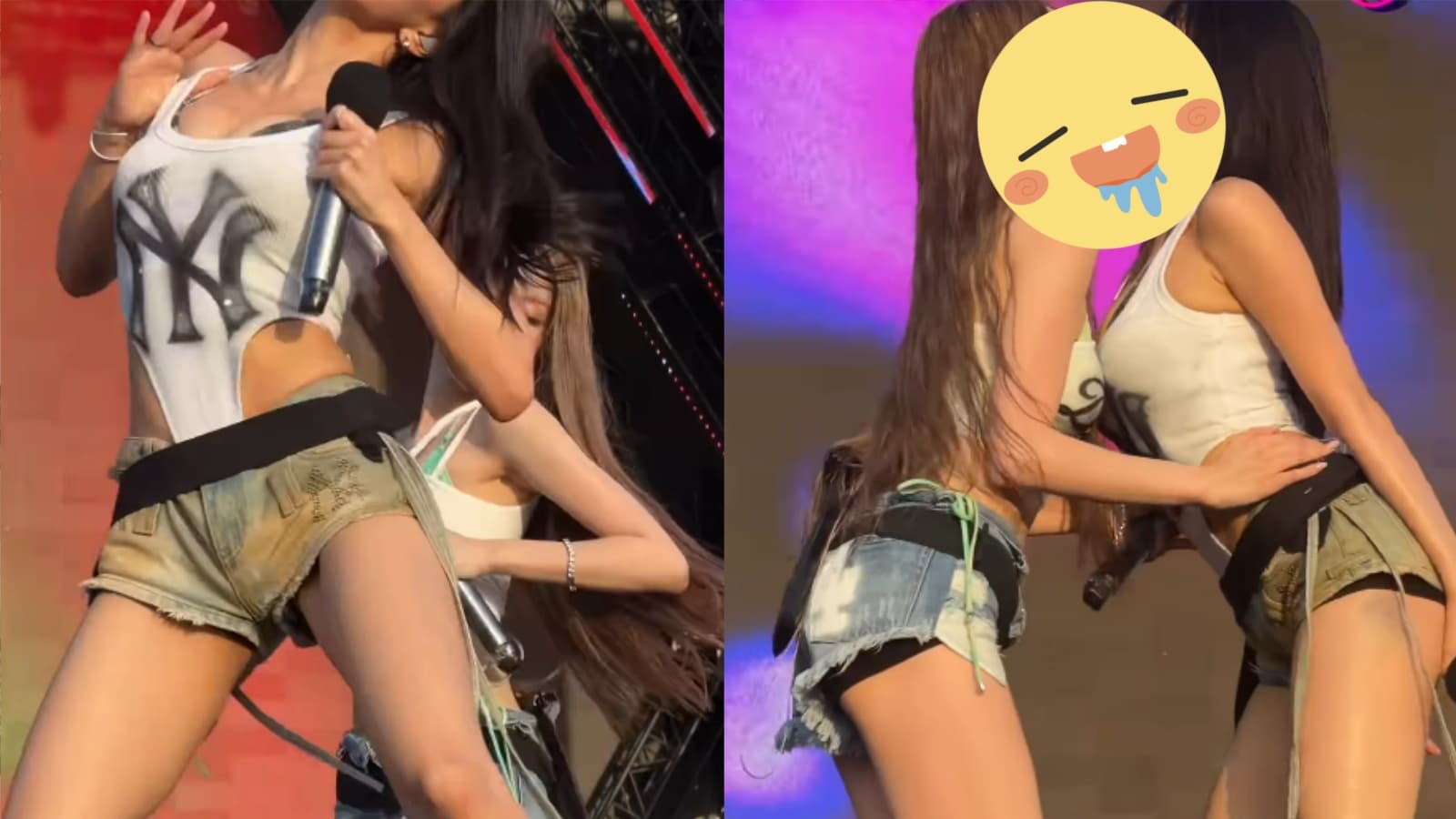 不只濕身還親了！性感女團Waterbomb台上「嘴對嘴」畫面瘋傳　遭酸：想洗白？