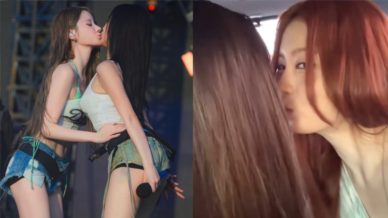 KISS OF LIFE才因「嘴對嘴」挨轟！19歲女偶像再吻15歲隊友　網怒：太噁心