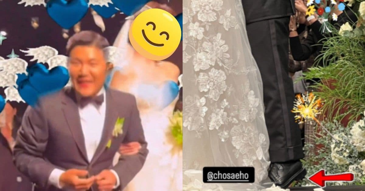 曹世鎬婚禮驚喜畫面曝光「墊腳尖親吻」!GD公開新娘驚人外貌的照片